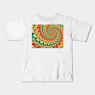 Abstract Fans Spiral Kids T-Shirt